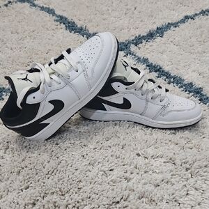 Air Jordan 1 Low Kids White and Black Sneakers
